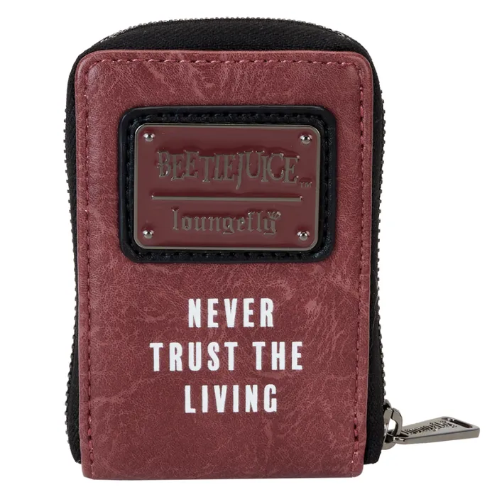Beetlejuice Handbook For The Recently Deceased Accordion Wallet Unisex Loungefly Bags and Wallets