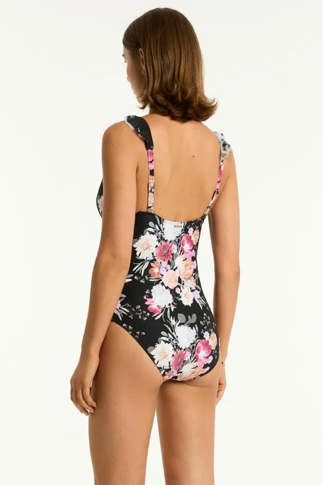 Belle Frill One Piece Belle Black Women Sea Level One Pieces