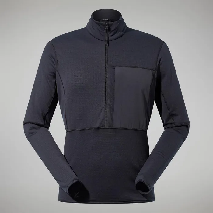 Berghaus Fleece MTN Arete LB Half Zip 8211 Black 8211 Men