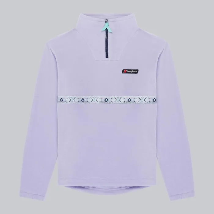 Berghaus Fleece Oversized Aztec Half Zip Fleece 8211 Purple 8211 Women