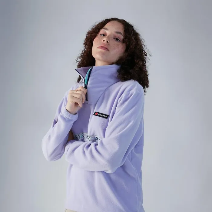 Berghaus Fleece Oversized Aztec Half Zip Fleece 8211 Purple 8211 Women Berghaus Fleece Oversized Aztec Half Zip Fleece 8211 Purple 8211 Women