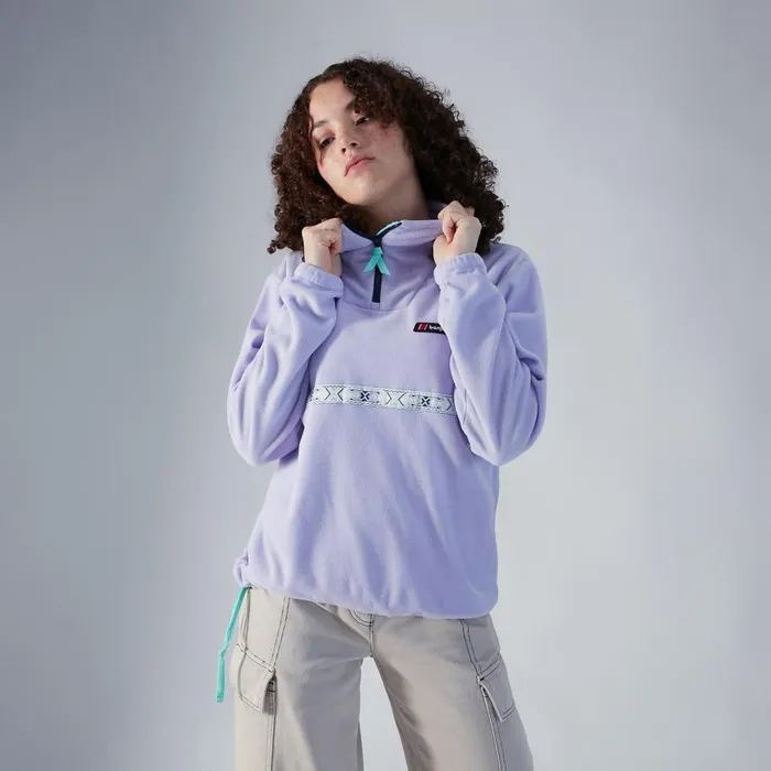 Berghaus Fleece Oversized Aztec Half Zip Fleece 8211 Purple 8211 Women Berghaus Fleece Oversized Aztec Half Zip Fleece 8211 Purple 8211 Women