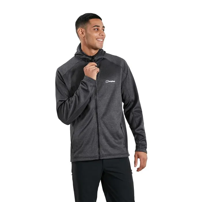 Berghaus Fleece Spitzer Hooded Interactive Fleece 8211 Black 8211 Men