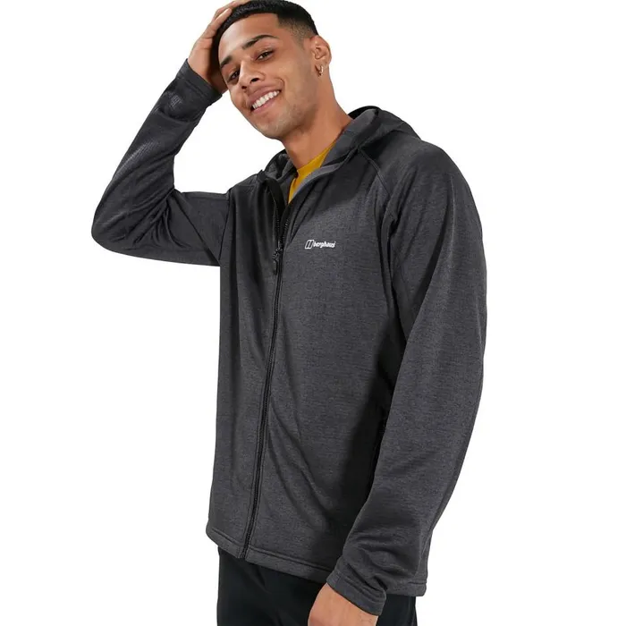 Berghaus Fleece Spitzer Hooded Interactive Fleece 8211 Black 8211 Men