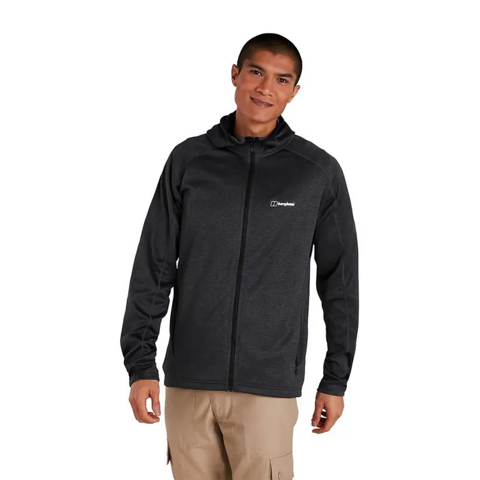Berghaus Fleece Spitzer Hooded Interactive Fleece 8211 Black 8211 Men