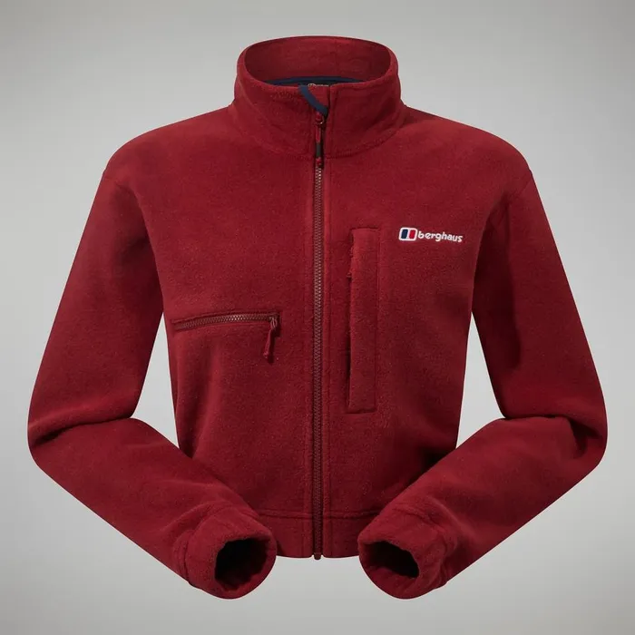 Berghaus Fleece Urban Cropped Coord Fleece Jacket 8211 Dark Red 8211 Women