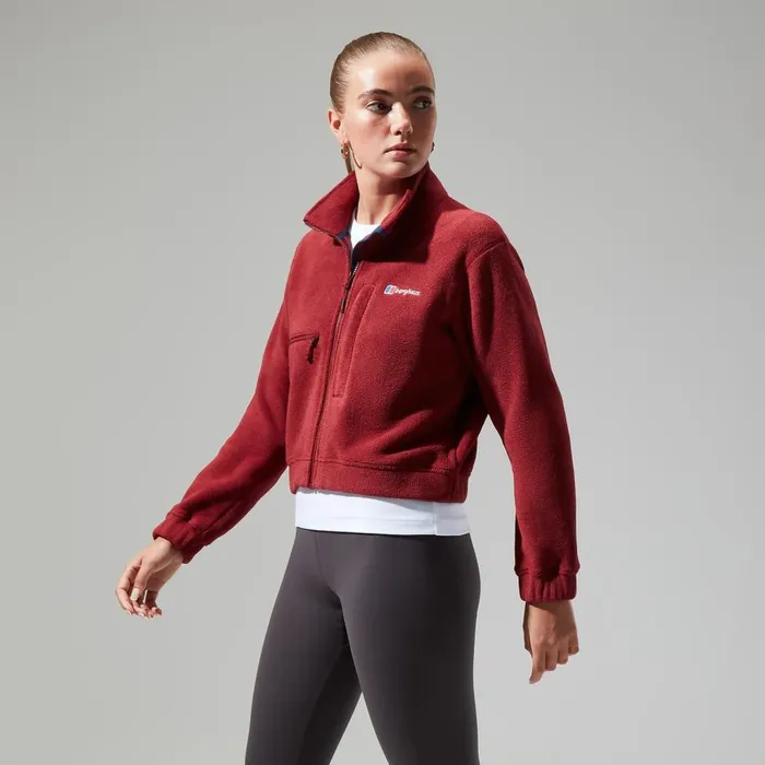 Berghaus Fleece Urban Cropped Coord Fleece Jacket 8211 Dark Red 8211 Women