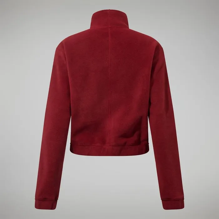 Berghaus Fleece Urban Cropped Coord Fleece Jacket 8211 Dark Red 8211 Women