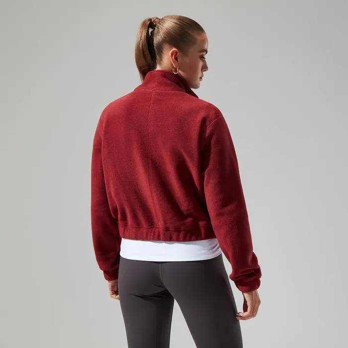 Berghaus Fleece Urban Cropped Coord Fleece Jacket 8211 Dark Red 8211 Women