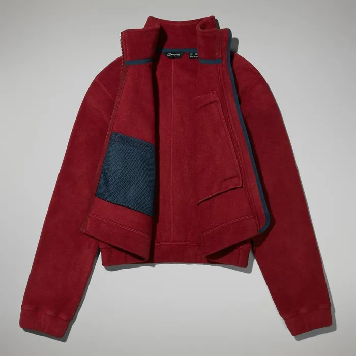 Berghaus Fleece Urban Cropped Coord Fleece Jacket 8211 Dark Red 8211 Women