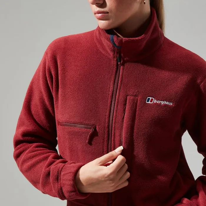 Berghaus Fleece Urban Cropped Coord Fleece Jacket 8211 Dark Red 8211 Women