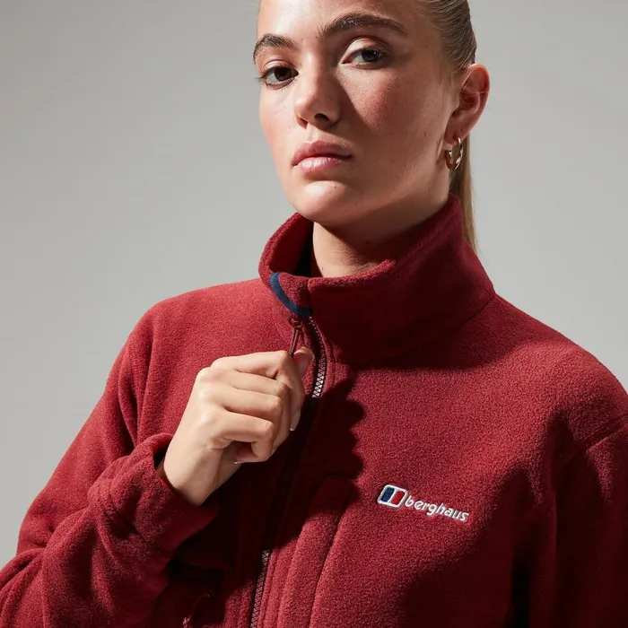 Berghaus Fleece Urban Cropped Coord Fleece Jacket 8211 Dark Red 8211 Women