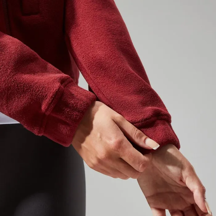 Berghaus Fleece Urban Cropped Coord Fleece Jacket 8211 Dark Red 8211 Women