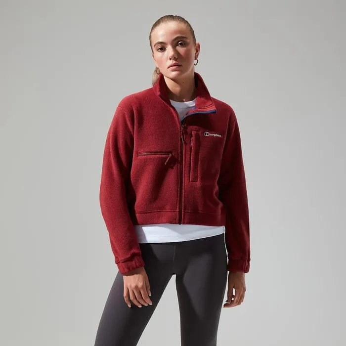 Berghaus Fleece Urban Cropped Coord Fleece Jacket 8211 Dark Red 8211 Women