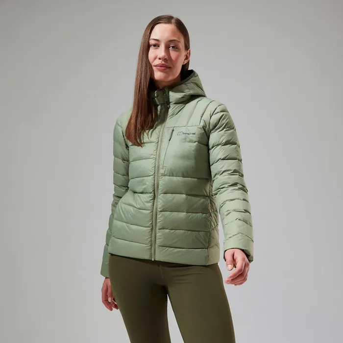 Berghaus Insulated Silksworth Hooded Down Insulated Jacket 8211 Green 8211 Women