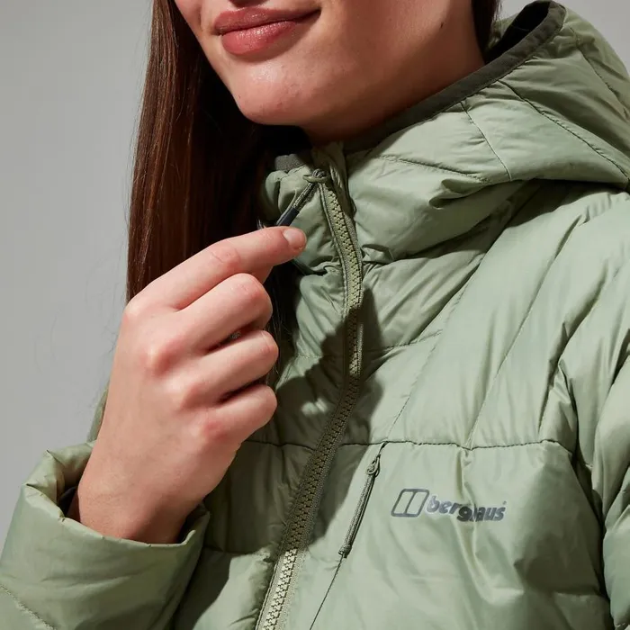 Berghaus Insulated Silksworth Hooded Down Insulated Jacket 8211 Green 8211 Women