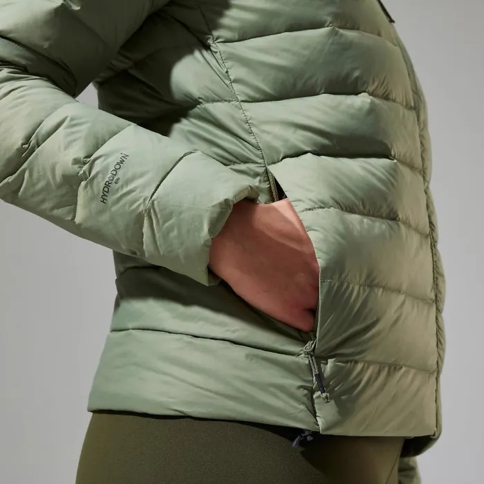 Berghaus Insulated Silksworth Hooded Down Insulated Jacket 8211 Green 8211 Women