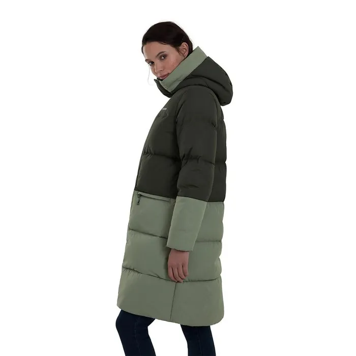 Berghaus Lightweight Combust Reflect Long Down Insulated Jacket 8211 Green 8211 Women