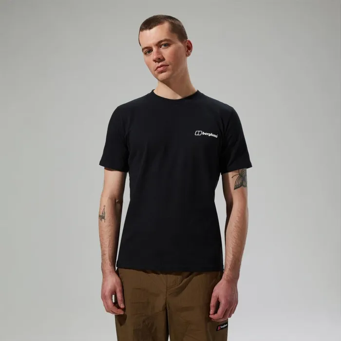 Berghaus TShirts Art Short Sleeve TShirt 8211 Black 8211 Men