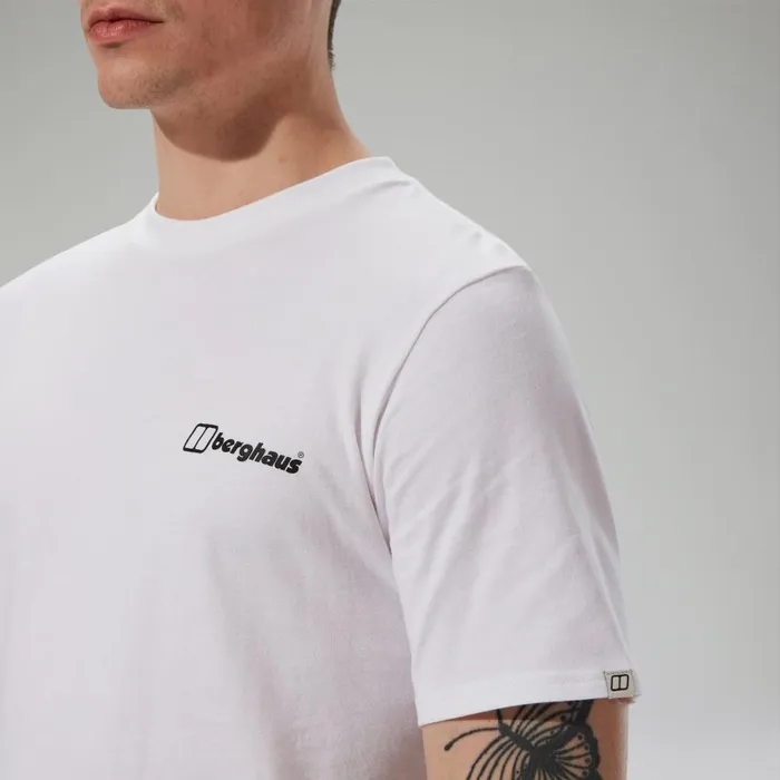 Berghaus TShirts Art Short Sleeve TShirt 8211 White 8211 Men Berghaus TShirts Art Short Sleeve TShirt 8211 White 8211 Men
