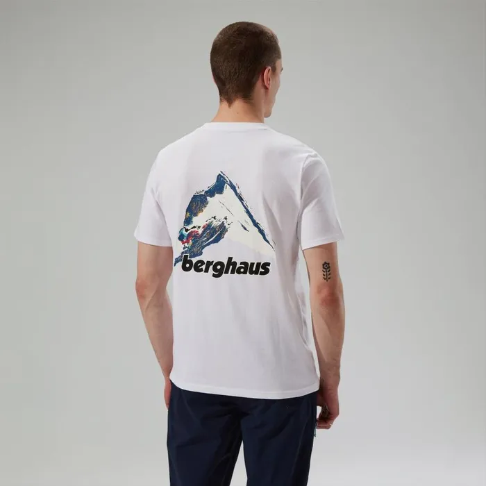 Berghaus TShirts Art Short Sleeve TShirt 8211 White 8211 Men Berghaus TShirts Art Short Sleeve TShirt 8211 White 8211 Men