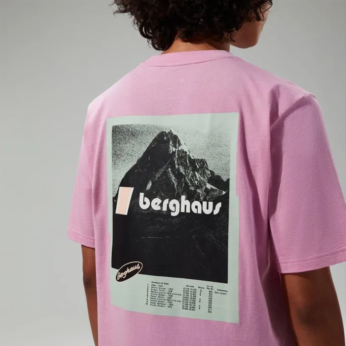 Berghaus TShirts Climbing Record Short Sleeve TShirt 8211 Purple 8211 MenWomen Berghaus TShirts Climbing Record Short Sleeve TShirt 8211 Purple 8211 MenWomen