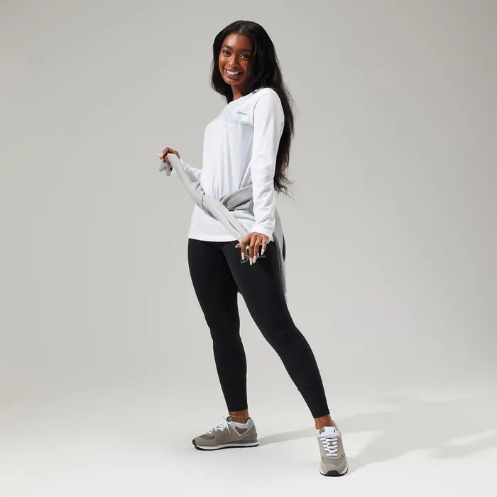 Berghaus TShirts Linear Landscape Long Sleeve Tee White 8211 Women