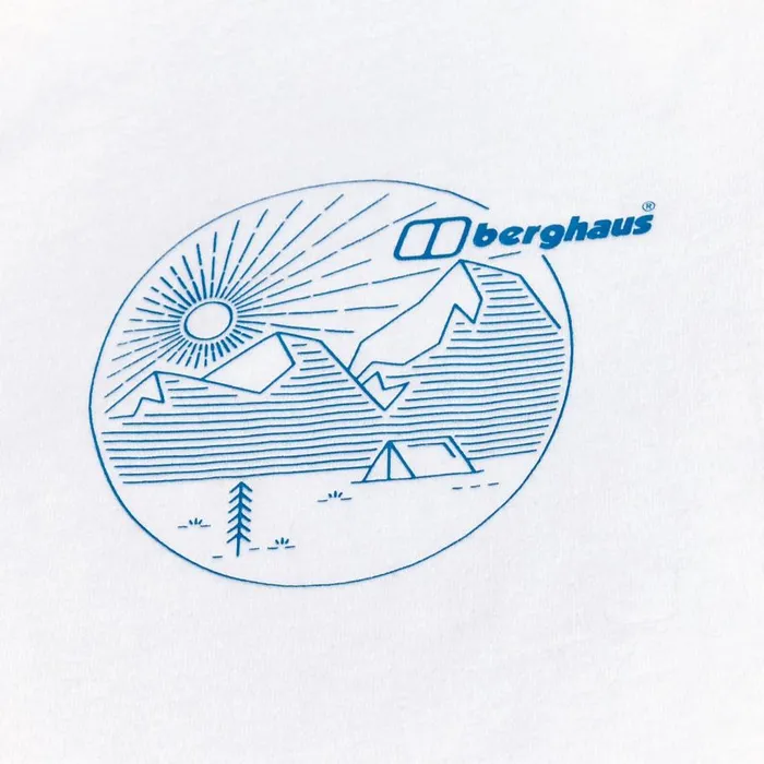 Berghaus TShirts Linear Landscape Long Sleeve Tee White 8211 Women