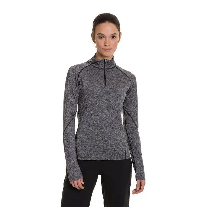 Berghaus TShirts Voyager Half Zip Tech Tee 8211 Dark Grey 8211 Women