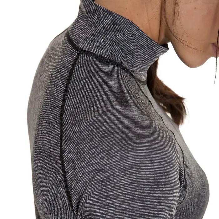 Berghaus TShirts Voyager Half Zip Tech Tee 8211 Dark Grey 8211 Women