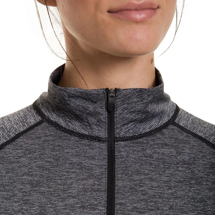 Berghaus TShirts Voyager Half Zip Tech Tee 8211 Dark Grey 8211 Women