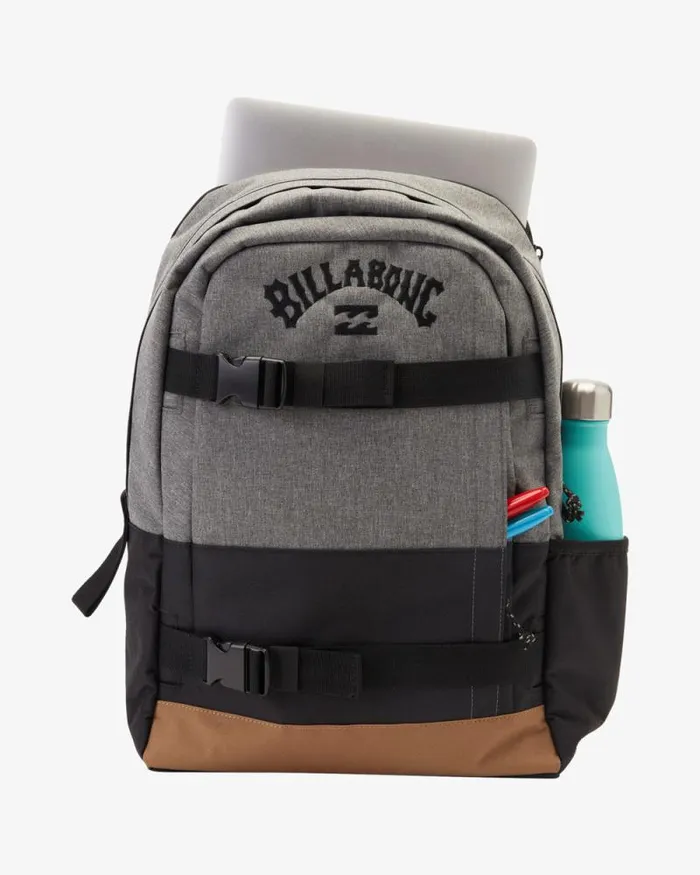 Billabong Backpacks Command Stash 26L Medium Backpack Grey Heather 8211 Men Billabong Backpacks Command Stash 26L Medium Backpack Grey Heather 8211 Men