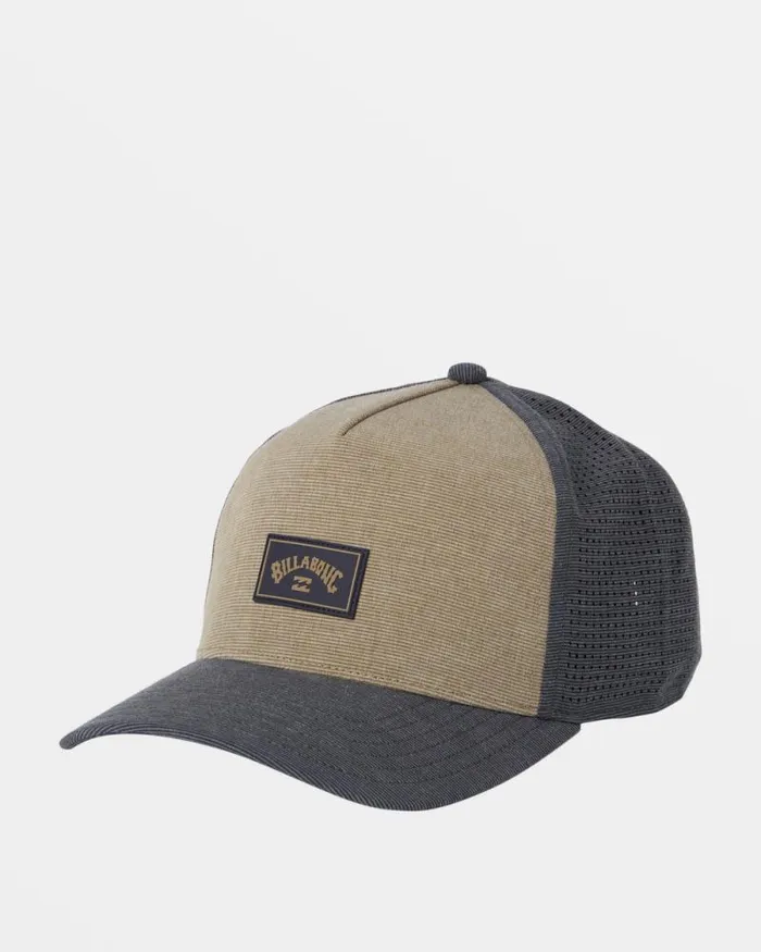 Billabong Beanies and Hats Crossfire Snapback Hat Navykhaki 8211 Men