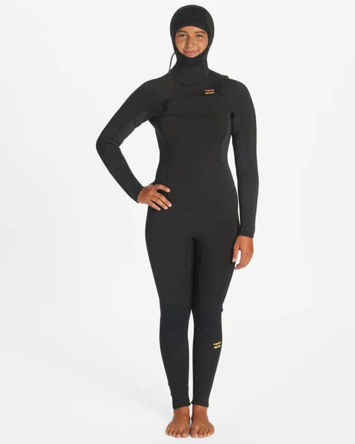 Billabong Fullsuits 54 Synergy Hooded Chest Zip Full Wetsuit Wild Black 8211 Women Billabong Fullsuits 54 Synergy Hooded Chest Zip Full Wetsuit Wild Black 8211 Women