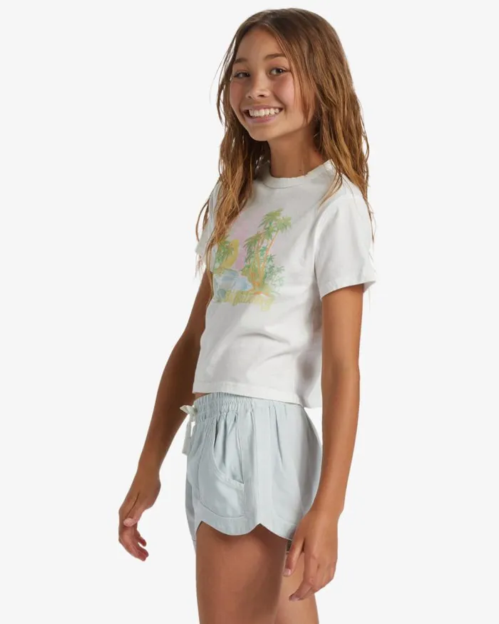 Billabong Girls039 Bottoms Girls Mad For You Elastic Waist Shorts Dusk Blue 8211 Women Billabong Girls039 Bottoms Girls Mad For You Elastic Waist Shorts Dusk Blue 8211 Women