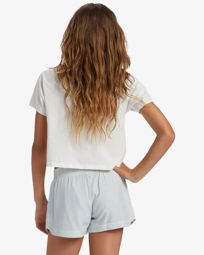 Billabong Girls039 Bottoms Girls Mad For You Elastic Waist Shorts Dusk Blue 8211 Women Billabong Girls039 Bottoms Girls Mad For You Elastic Waist Shorts Dusk Blue 8211 Women
