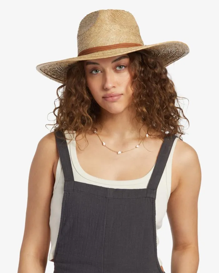 Billabong Hats and Beanies Ventura Straw Rancher Sun Hat Natural 8211 Women