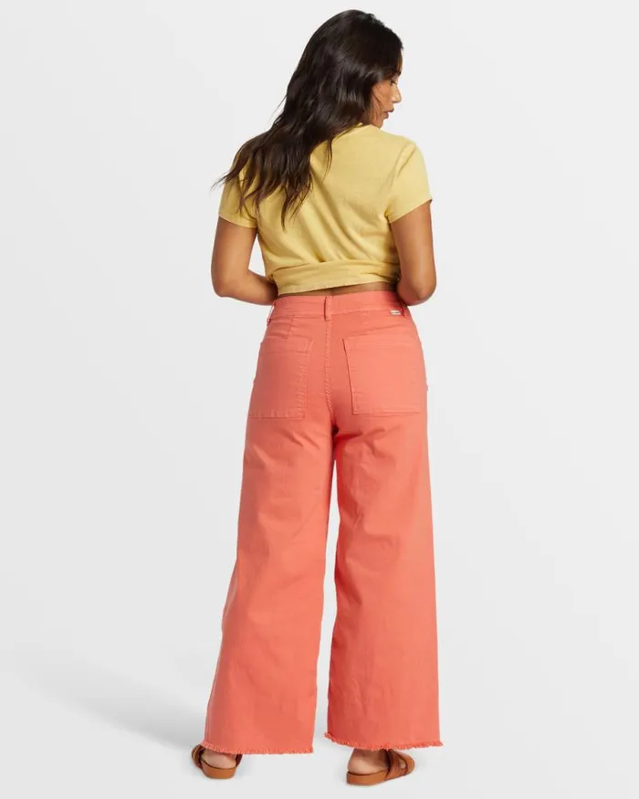 Billabong Jeans and Pants Free Fall HighWaist Pants Papaya 8211 Women Billabong Jeans and Pants Free Fall HighWaist Pants Papaya 8211 Women