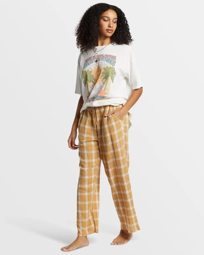 Billabong Jeans and Pants Plaid Out Elastic Waist Pants Hemp 2 8211 Women Billabong Jeans and Pants Plaid Out Elastic Waist Pants Hemp 2 8211 Women