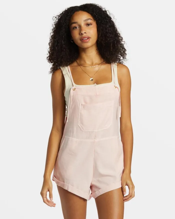 Billabong Rompers and Jumpsuits Wild Pursuit Romper Feelin Peachy 8211 Women