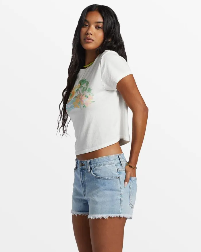 Billabong Shorts Drift Away Frayed Denim Shorts Light Wash 8211 Women Billabong Shorts Drift Away Frayed Denim Shorts Light Wash 8211 Women
