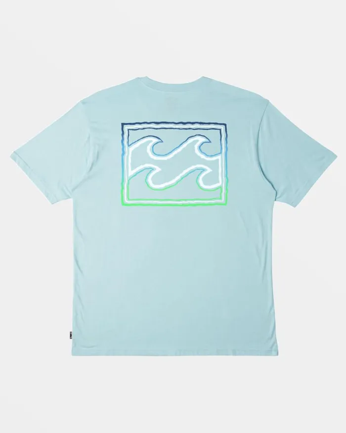 Billabong TShirts Crayon Wave TShirt Coastal 8211 Men Billabong TShirts Crayon Wave TShirt Coastal 8211 Men