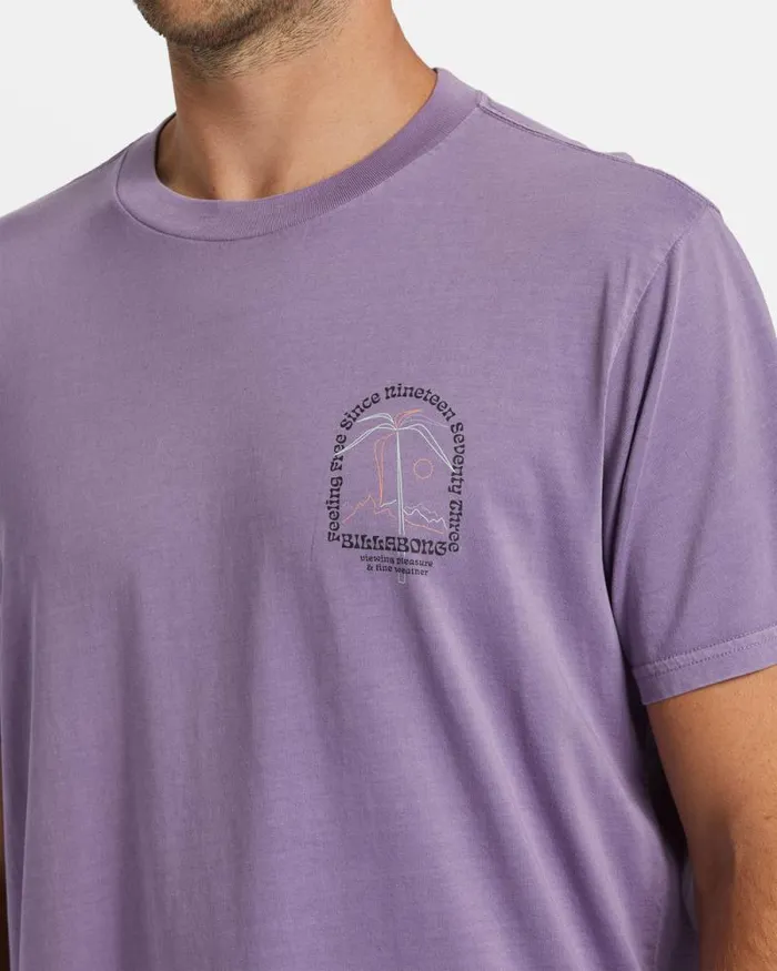 Billabong TShirts Vacay TShirt Dusty Grape 8211 Men Billabong TShirts Vacay TShirt Dusty Grape 8211 Men
