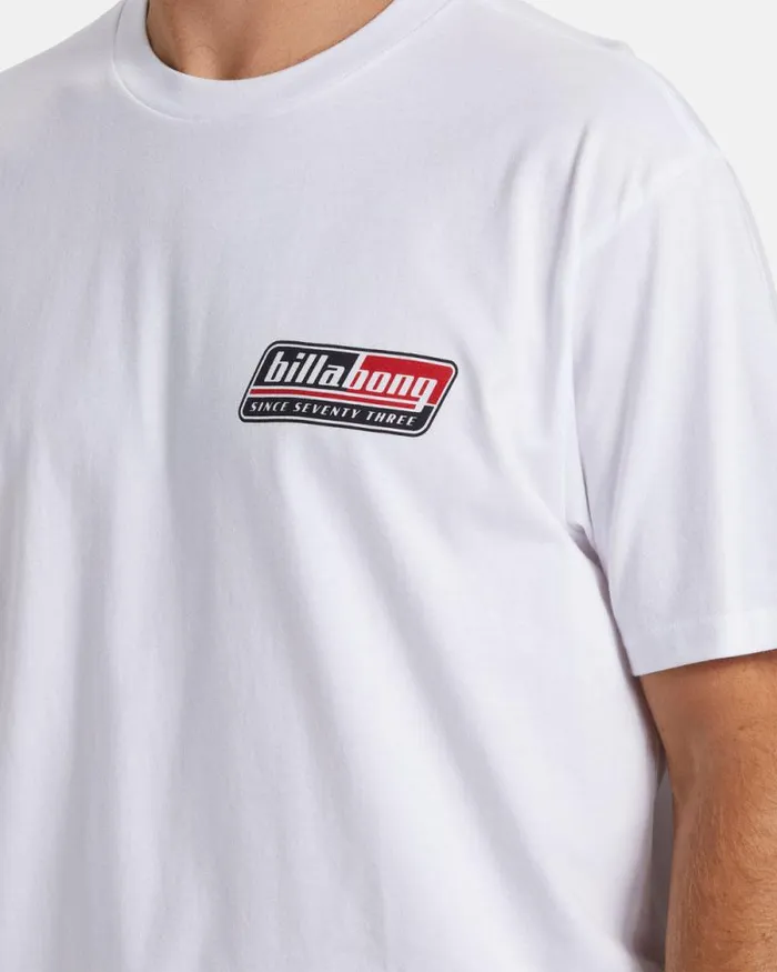 Billabong TShirts Walled TShirt White 8211 Men Billabong TShirts Walled TShirt White 8211 Men