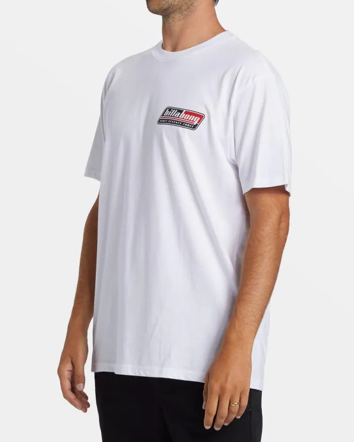 Billabong TShirts Walled TShirt White 8211 Men Billabong TShirts Walled TShirt White 8211 Men