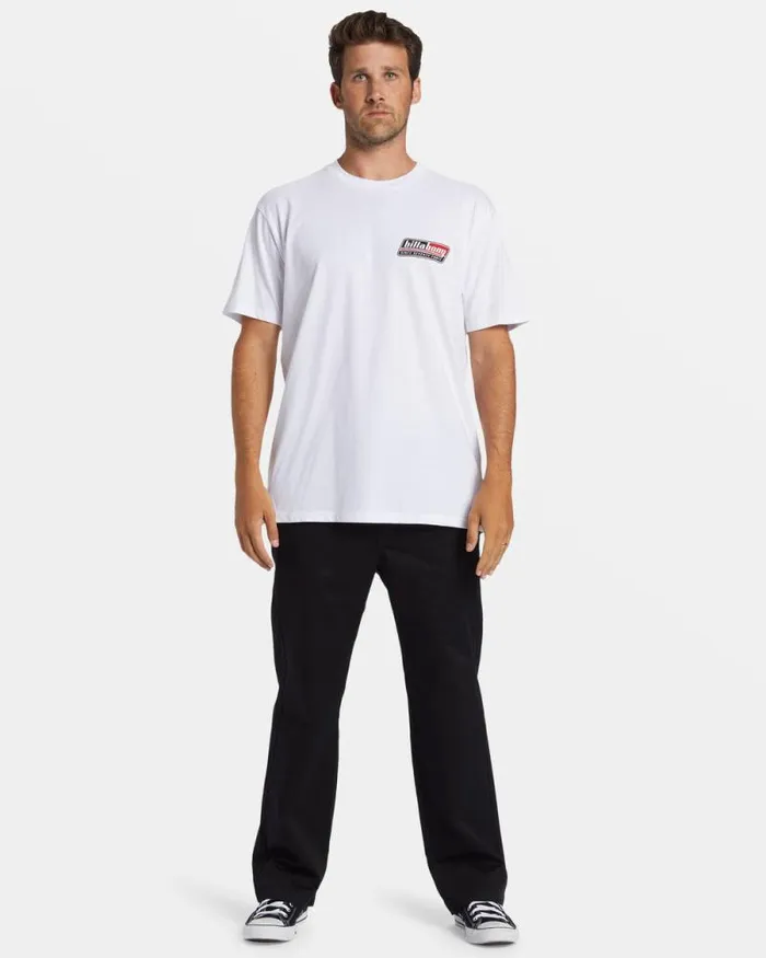 Billabong TShirts Walled TShirt White 8211 Men Billabong TShirts Walled TShirt White 8211 Men