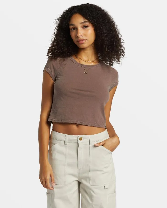 Billabong Tops Daily TShirt Kona 8211 Women Billabong Tops Daily TShirt Kona 8211 Women