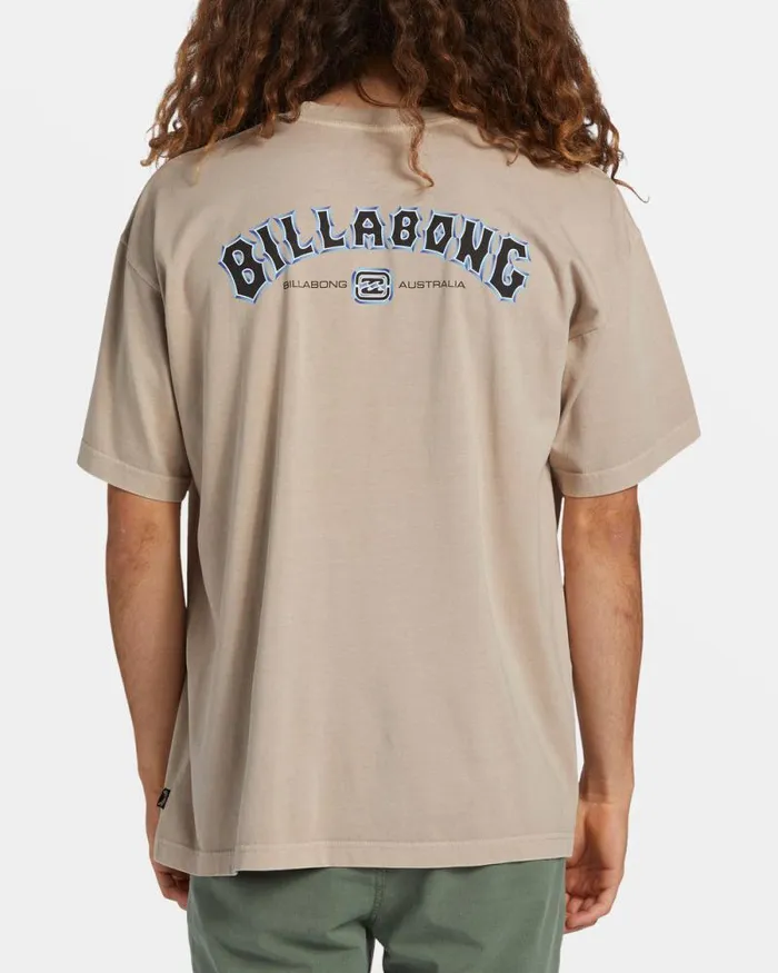 Billabong Wave Washed Essentials Archwave OG TShirt Cream 8211 Men