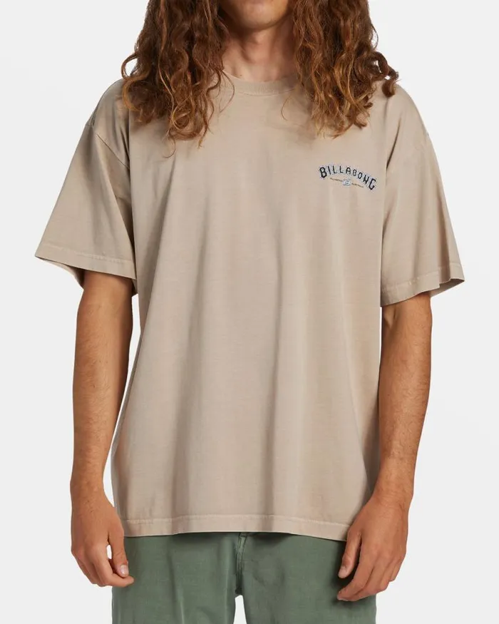 Billabong Wave Washed Essentials Archwave OG TShirt Cream 8211 Men Billabong Wave Washed Essentials Archwave OG TShirt Cream 8211 Men