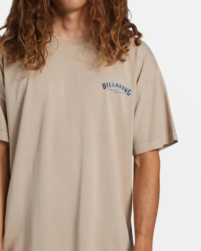 Billabong Wave Washed Essentials Archwave OG TShirt Cream 8211 Men Billabong Wave Washed Essentials Archwave OG TShirt Cream 8211 Men
